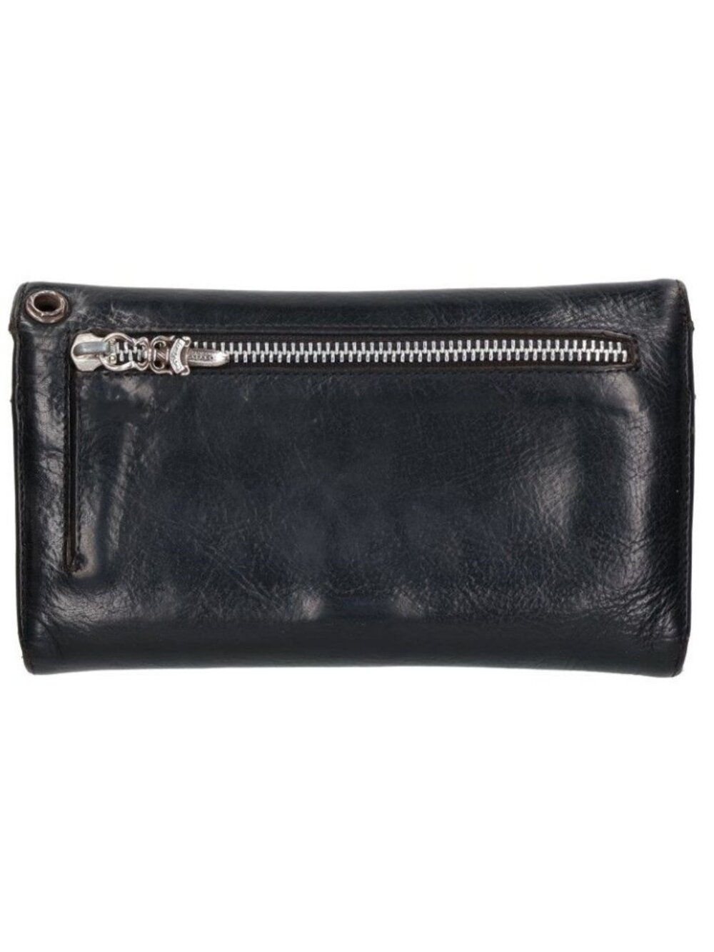 Chrome Hearts Wave Cross Ball Button Leather Wallet